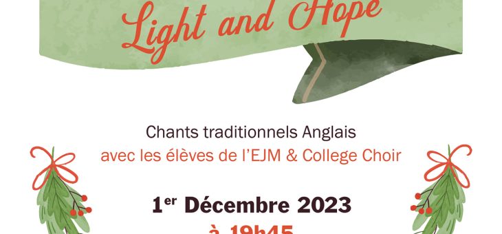 Our first Christmas concert this year! December 1st, 7:45pm @ Église St. Germain in Mouvaux